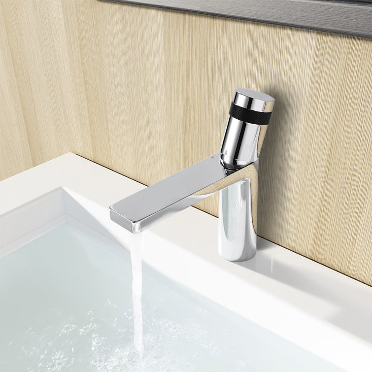Forseti Polished Chrome Single-Handle Bathroom Faucet with Drain Assembly