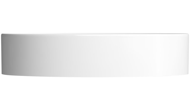 White Ceramic Oval Vessel Bathroom Sink