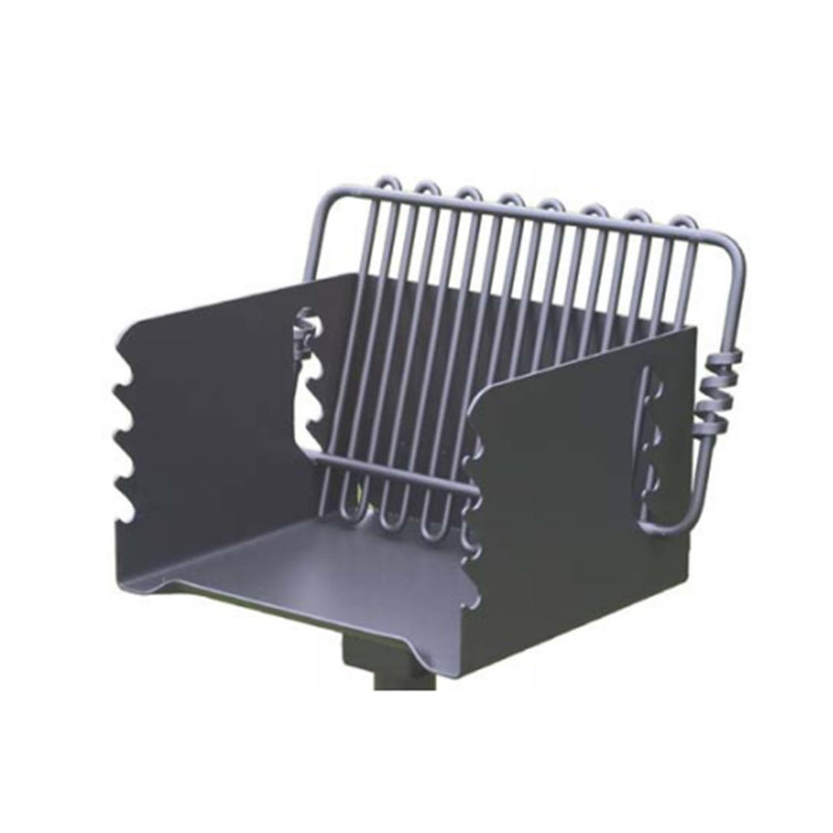 Pilot Rock Black Steel Park-Style Outdoor BBQ Charcoal Grill