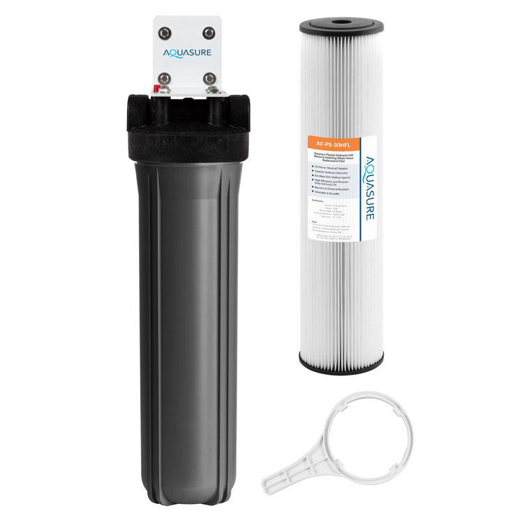 Aquasure Fortitude V2 Large Black Pleated Sediment Water Filter