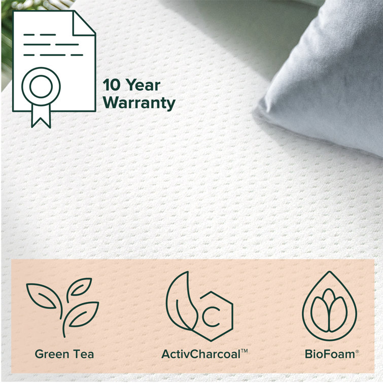 Full White 6-Inch Firm Memory Foam Mattress