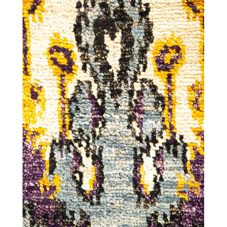 Ivory Elegance Hand-Knotted Wool 4'x6' Turkish-Inspired Area Rug
