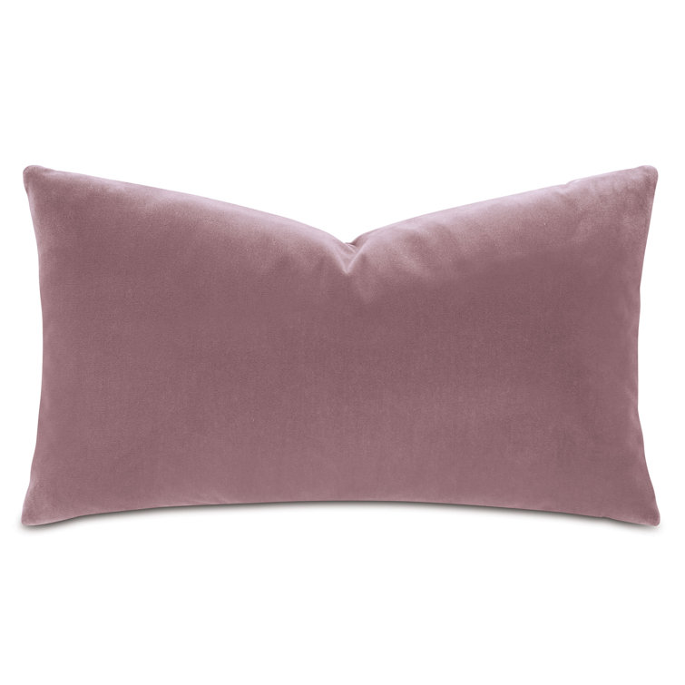 Amber Rectangular Embroidered Polyester Lumbar Pillow