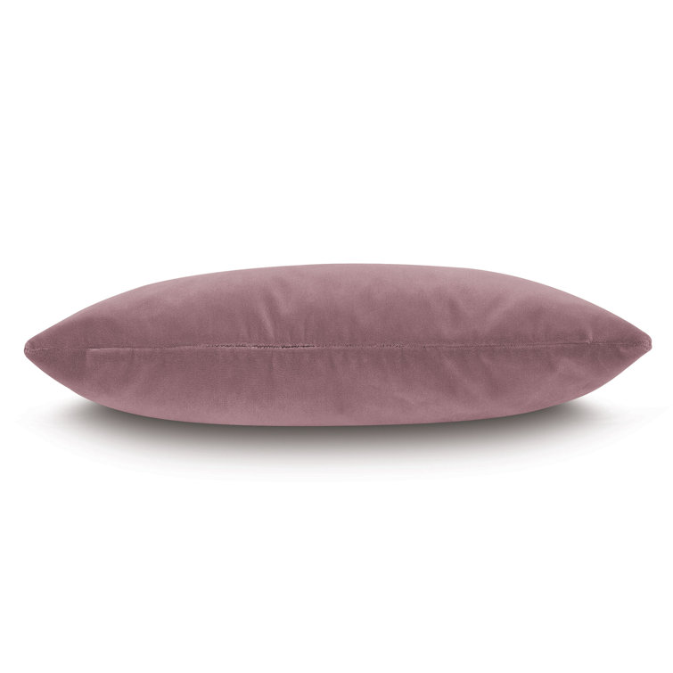Amber Rectangular Embroidered Polyester Lumbar Pillow