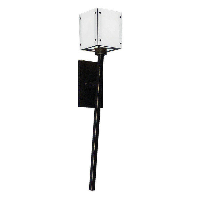 Kesara White and Chrome Dimmable Wall Sconce
