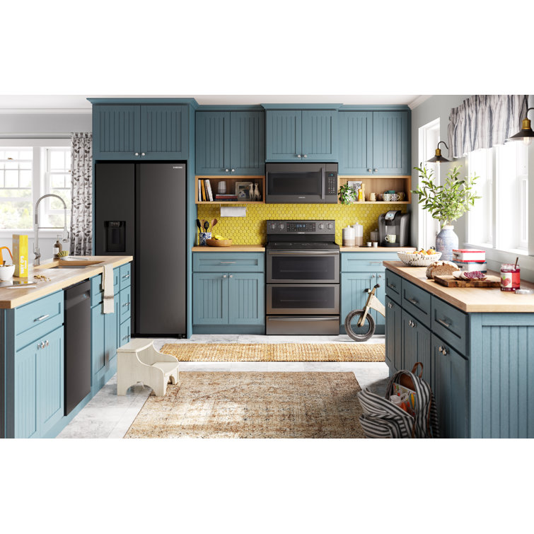 27.4 cu. ft. Black Stainless Steel Side-by-Side Refrigerator with Ice Maker