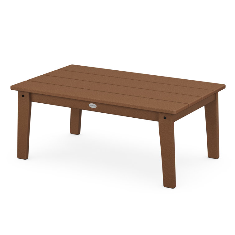 Brown 36" Outdoor Polywood Coffee Table