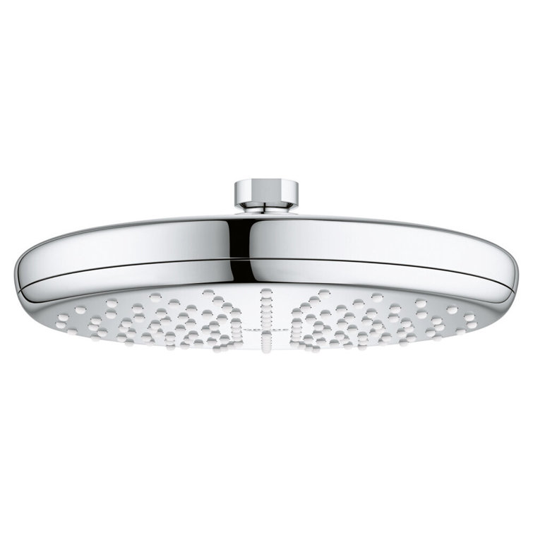 Modern Chrome Rain Shower Head with Multi-Jet Spray