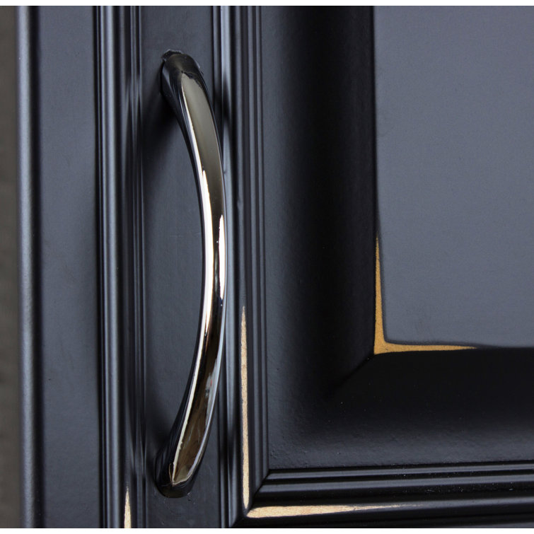 Polished Chrome Modern Arch Cabinet Pull with Mounting Hardware