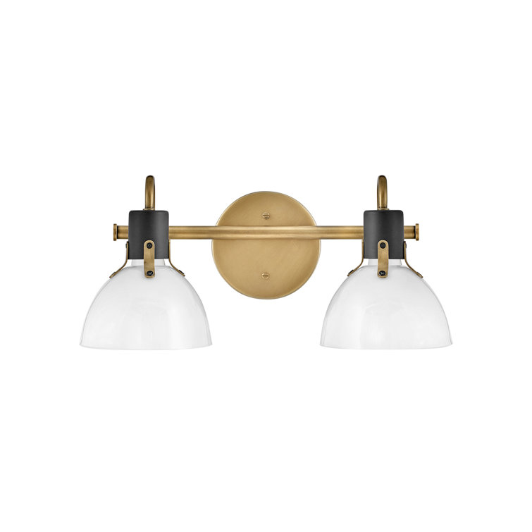 Argo Heritage Brass Dual-Light Dimmable Vanity Fixture