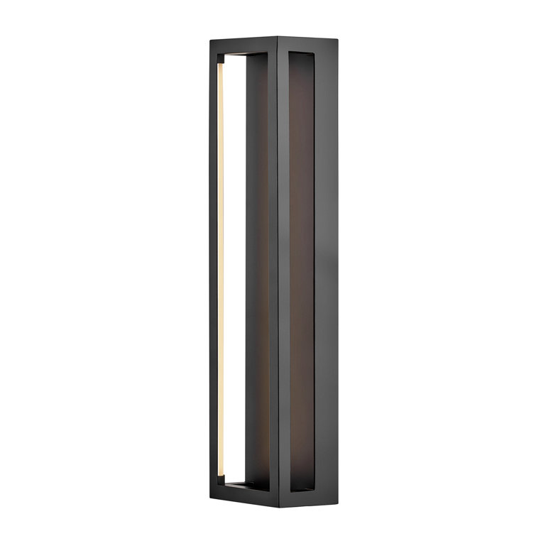 Onyx Black Steel Dimmable LED Wall Sconce