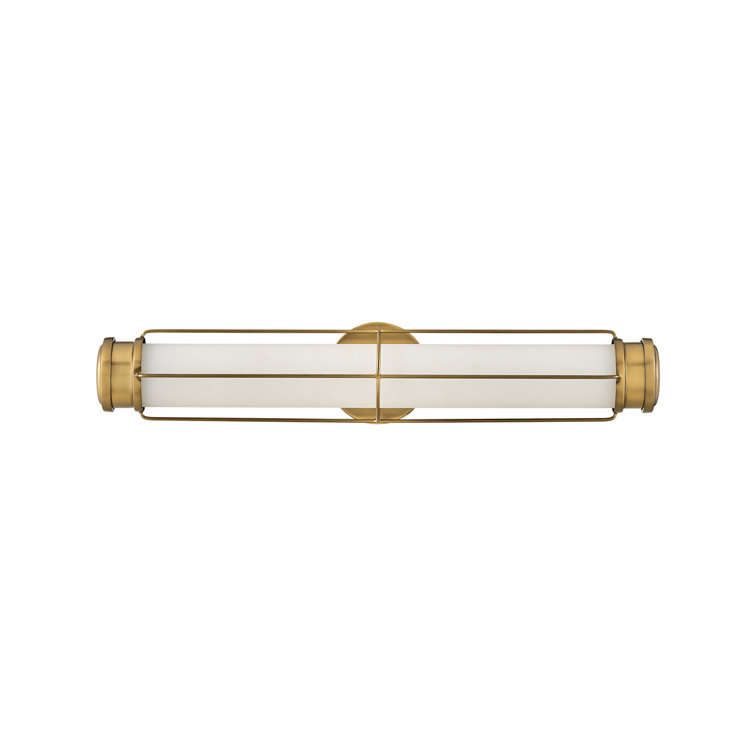 Saylor 24" Heritage Brass Dimmable LED Bath Vanity Light