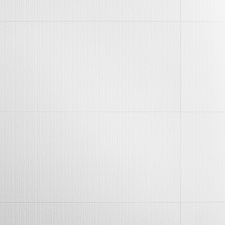 Angela Harris White Matte Ceramic Rectangular Wall Tile