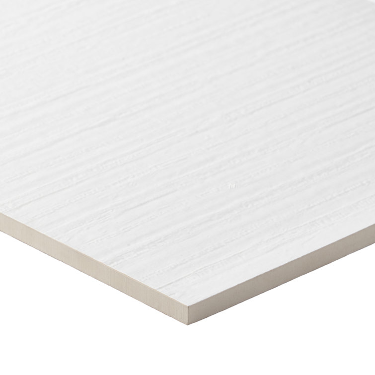 Angela Harris White Matte Ceramic Rectangular Wall Tile