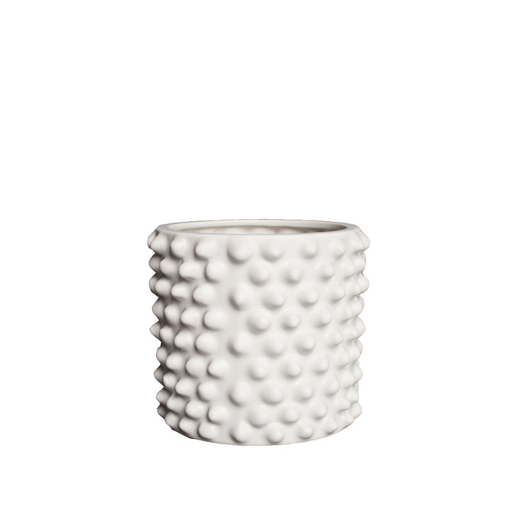 Cloudy 7'' Round Gray Beige Ceramic Indoor Pot Planter