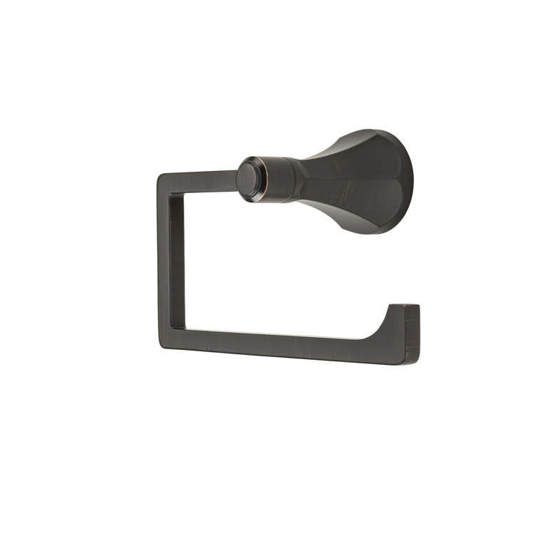 Tuscan Bronze Rectangular Wall Mounted Towel Ring
