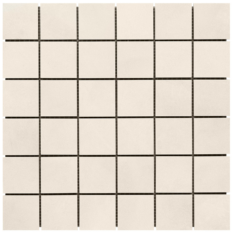 Catlinite Beige Matte Porcelain Mosaic Floor and Wall Tile