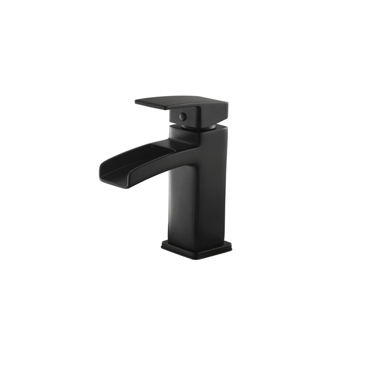 Kenzo Matte Black Single Handle Bathroom Faucet