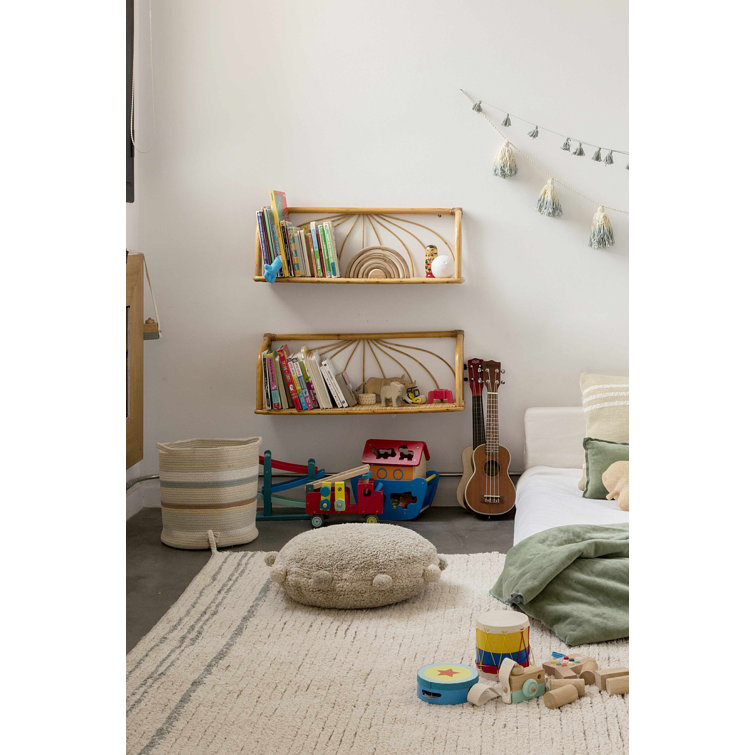 Triplet Multicolor Braided Cord Storage Basket with Handles
