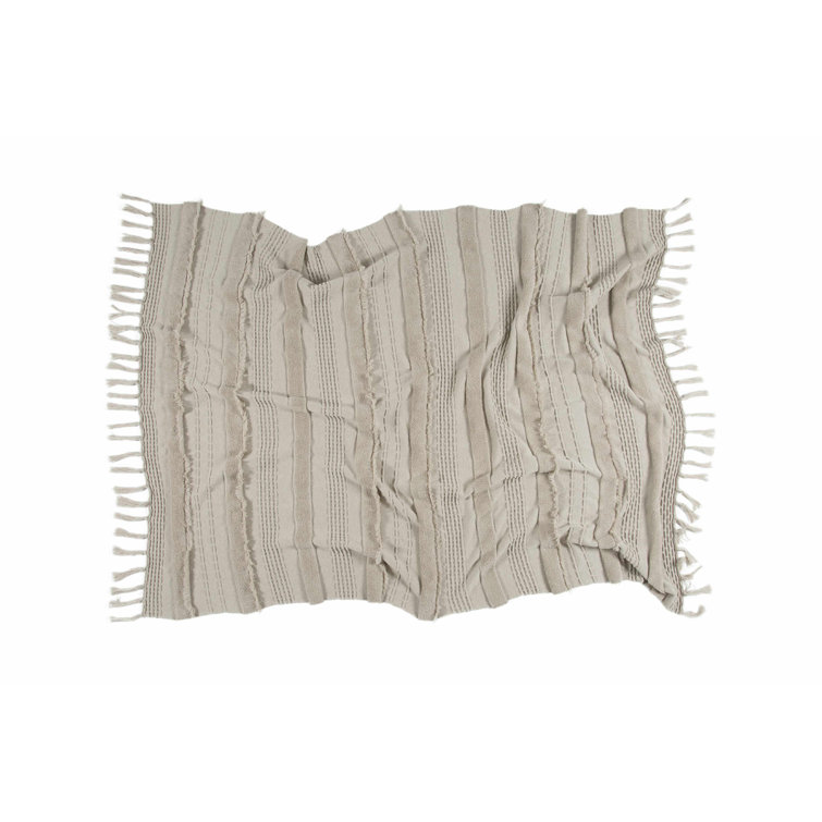 Dune White Air Knitted Cotton Kids' Throw Blanket