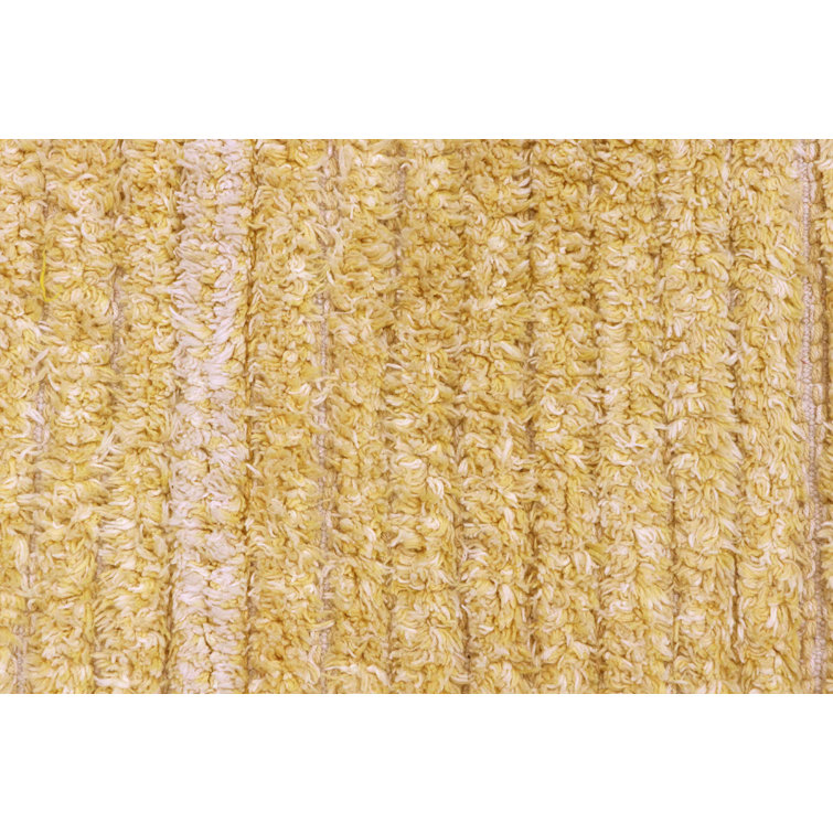 Amber Reversible Tufted Wool Stripe Rug, 2' x 4'