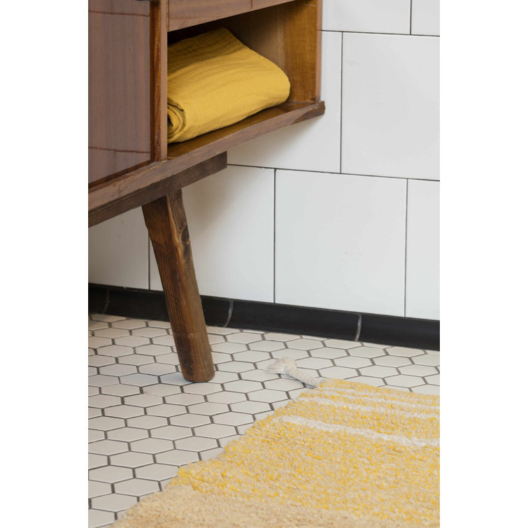 Amber Reversible Tufted Wool Stripe Rug, 2' x 4'