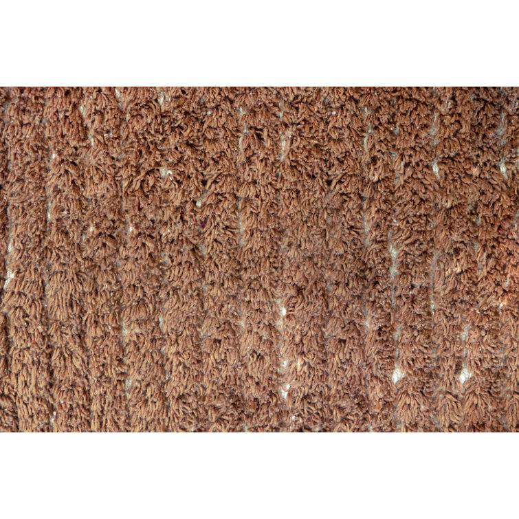 Handmade Reversible Cotton Toffee Stripe Rectangular Rug