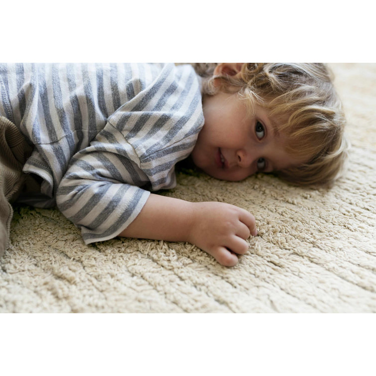 Gelato Green Reversible Washable Wool Rug 4' 7'' x 6' 7''
