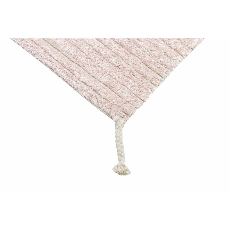 Gelato Pink and Ivory Reversible Wool Cotton Rug