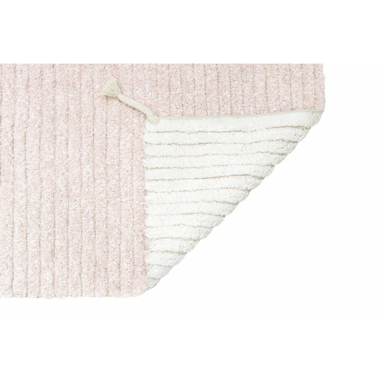 Gelato Pink and Ivory Reversible Wool Cotton Rug