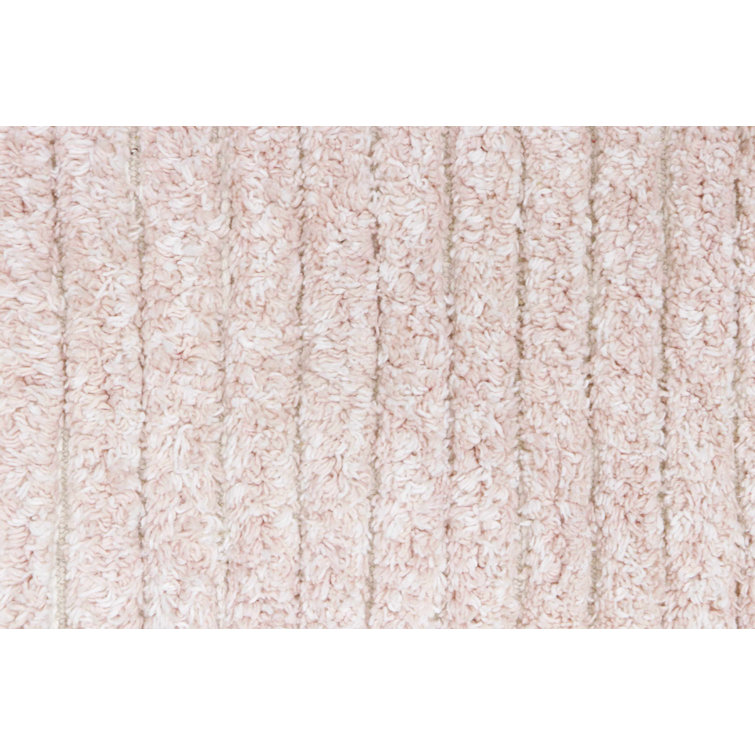 Gelato Pink and Ivory Reversible Wool Cotton Rug