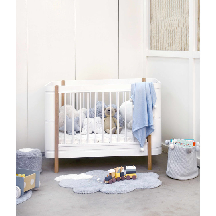 Light Blue Cloud Shaped Washable Synthetic Rug