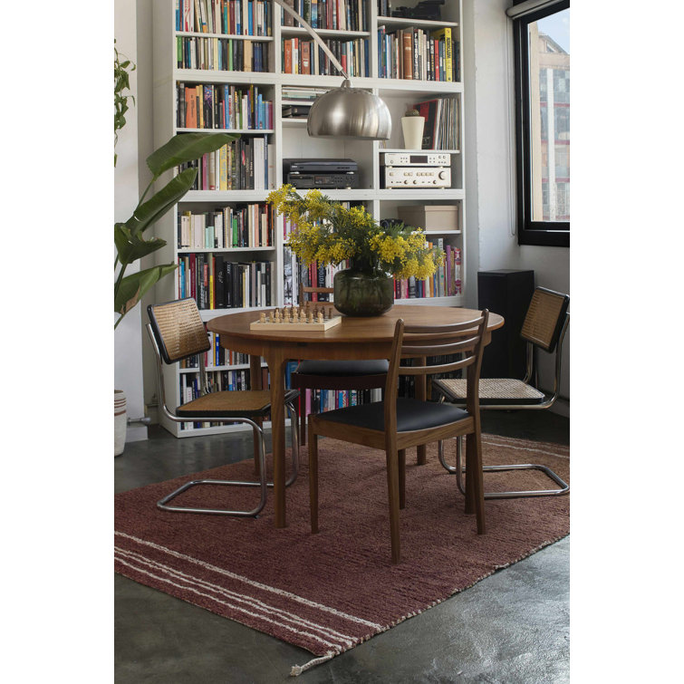 Handmade Reversible Cotton Toffee Stripe Rectangular Rug