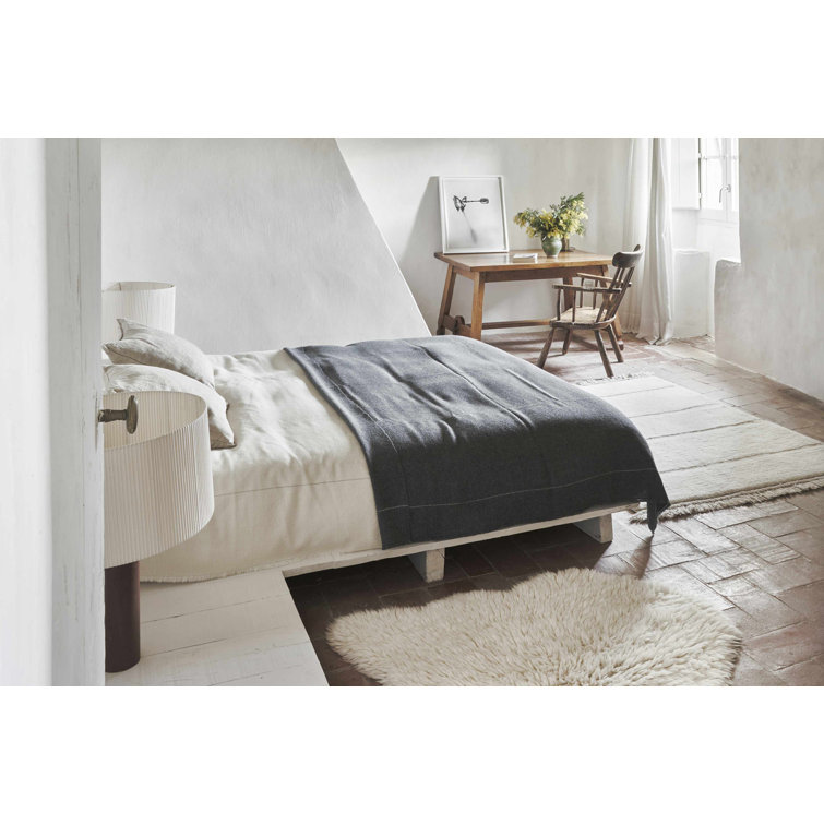 Eco Chic Sheep White Handwoven Woolly Rug 2'5" x 3'7"