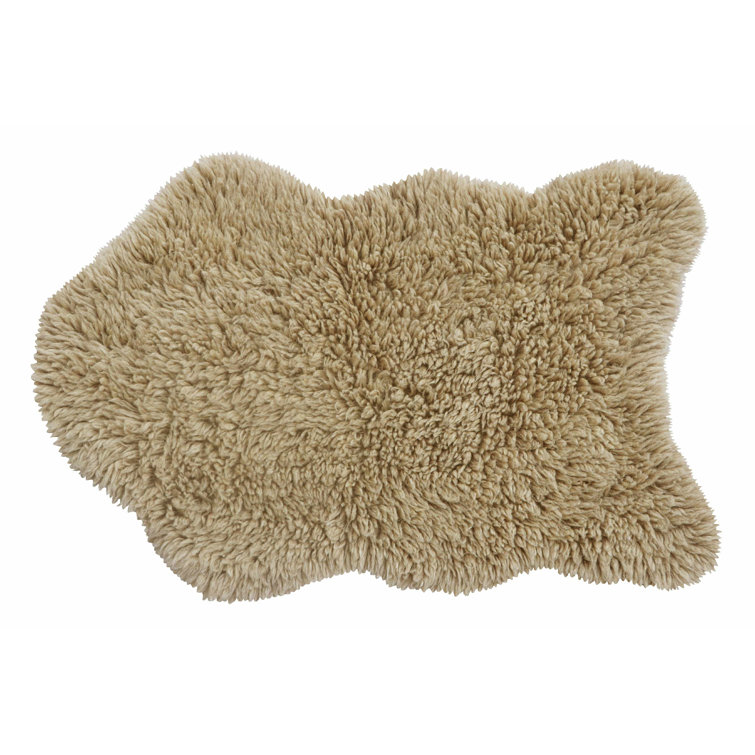 Sheep Beige Handmade Washable Tufted Sheepskin Rug