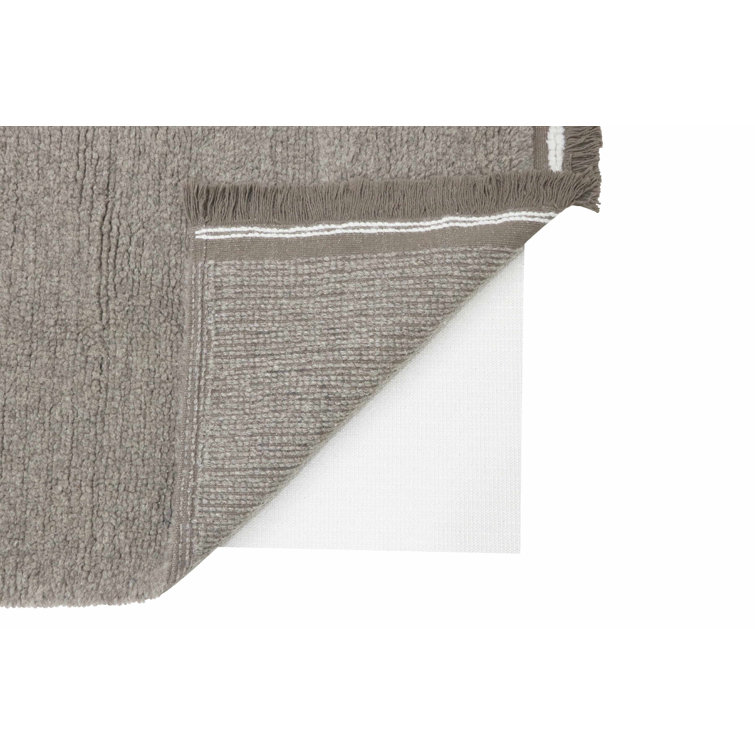 Steppe Sheep Grey Hand-Tufted Wool Rectangular Rug 2'7" x 4'7"