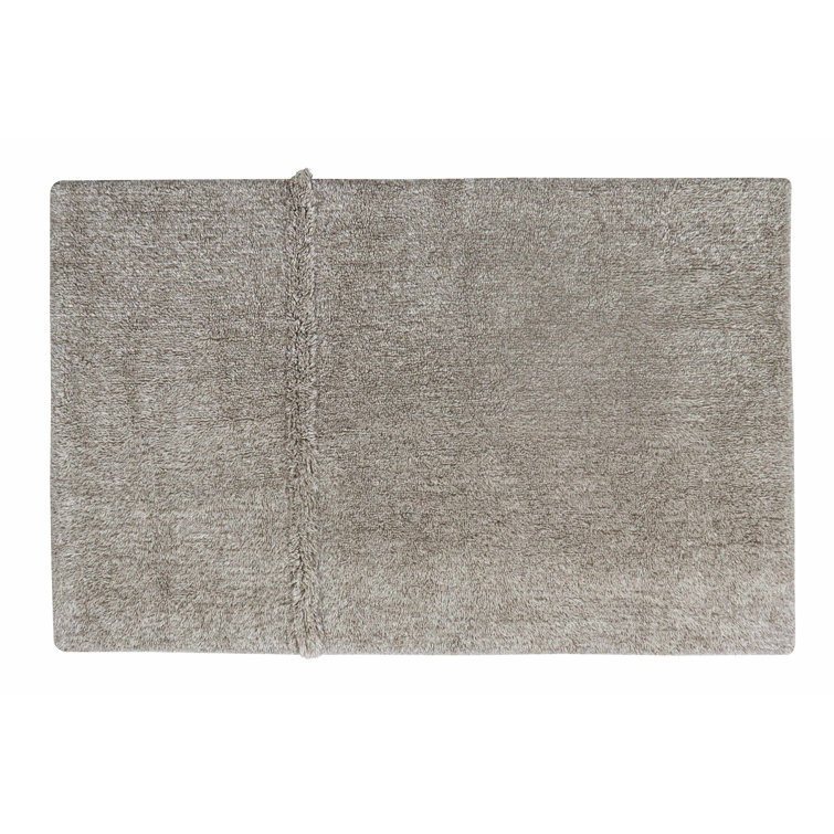 Blended Sheep Grey Hand-Tufted Wool Washable Rug