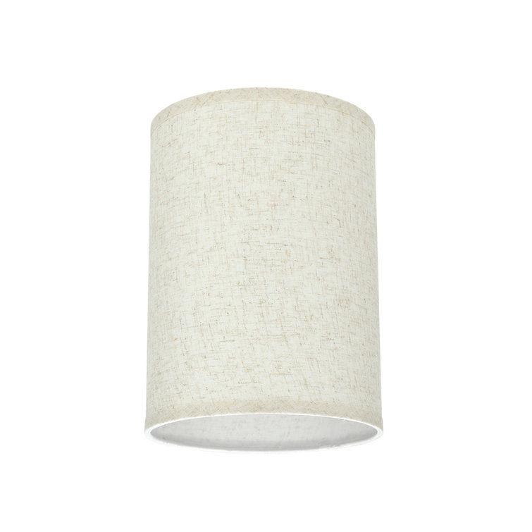 Flaxen Linen 11'' Drum Lamp Shade with Spider Construction