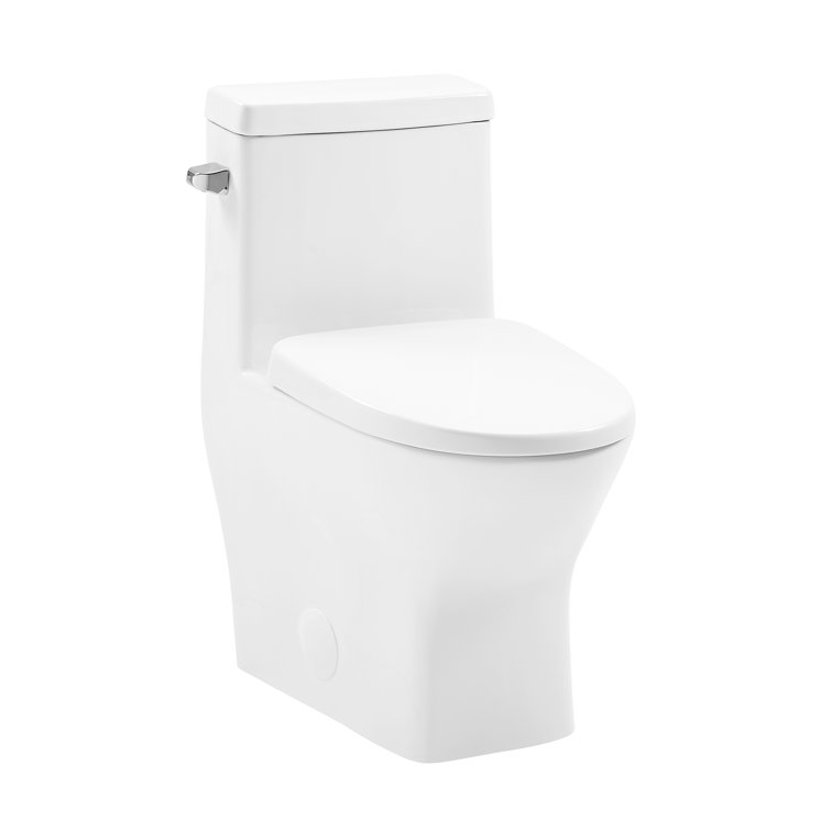 Sublime II White Ceramic Round One-Piece Toilet