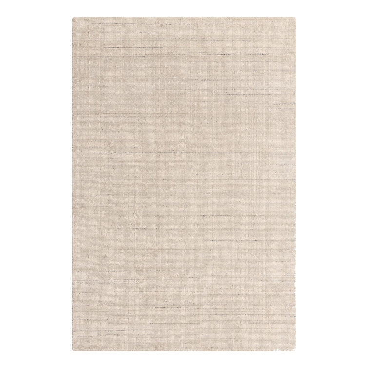 Vanilla Bean Wool Hand-Knotted Rectangular Area Rug