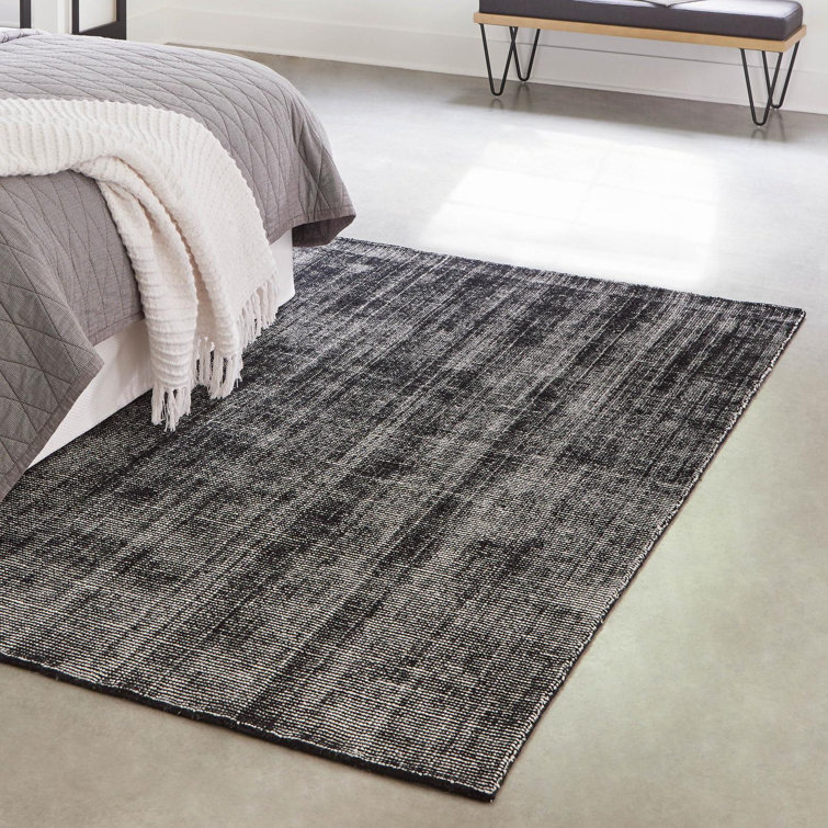 Earl Grey Hand-Knotted Wool Area Rug, 6' x 9'