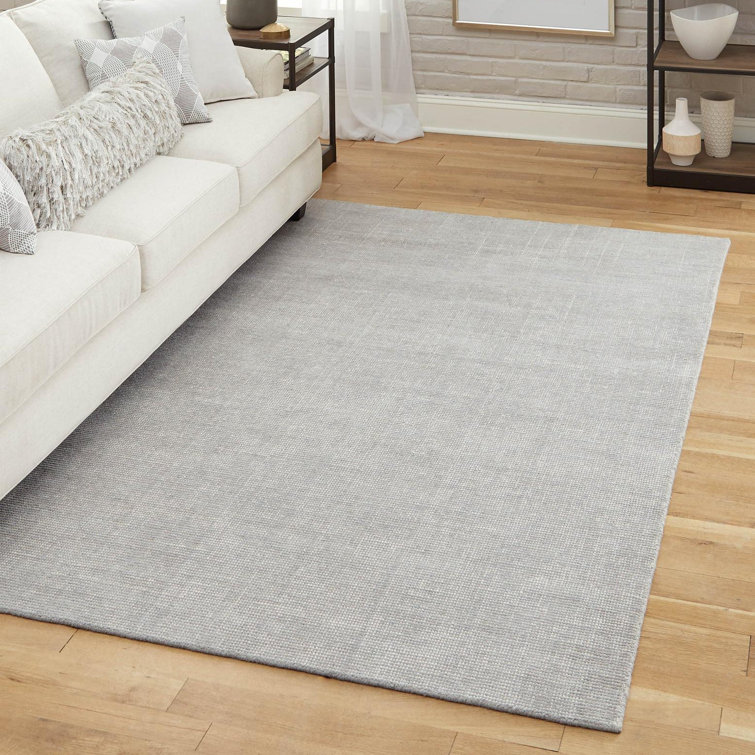 Gray Manor Hand-Knotted Wool Rectangular Area Rug