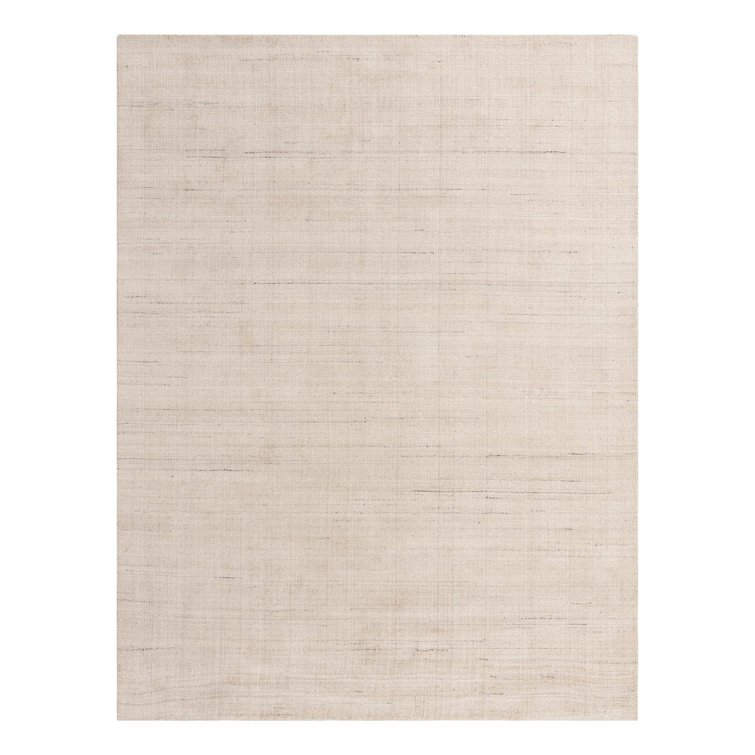Vanilla Bean 9' x 12' Hand-Knotted Wool Area Rug