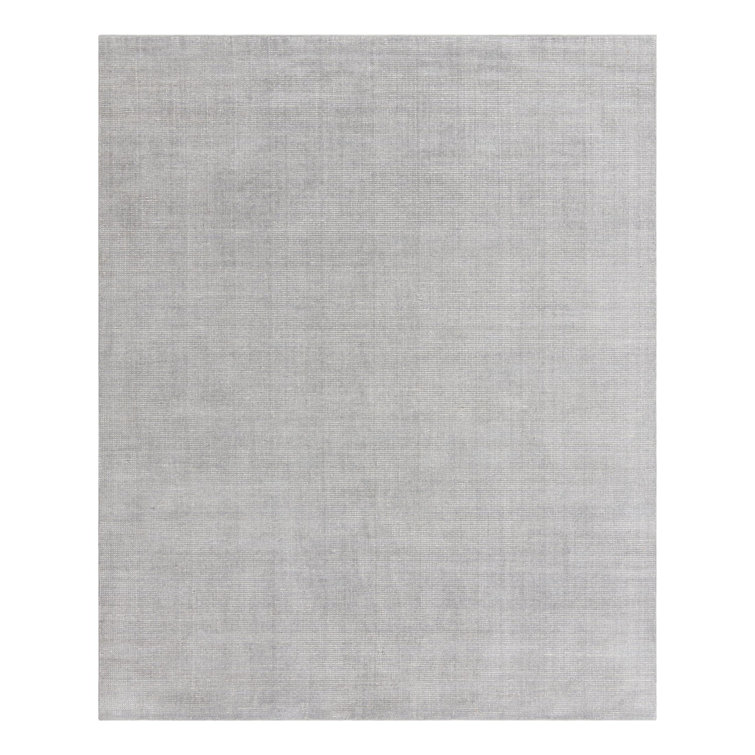 Gray Manor Hand-Knotted Wool Transitional Indoor Rug
