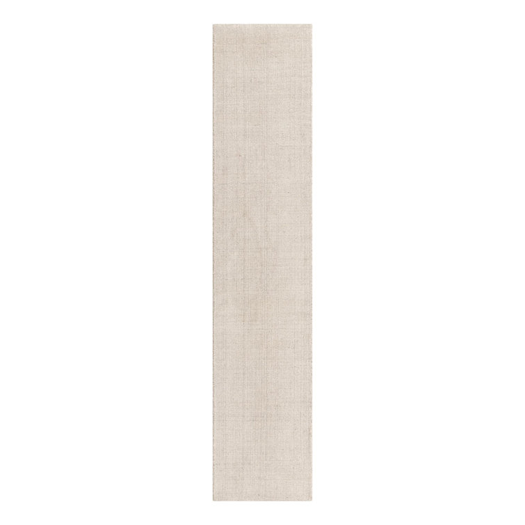 Vanilla Bean Wool Handmade Runner Rug