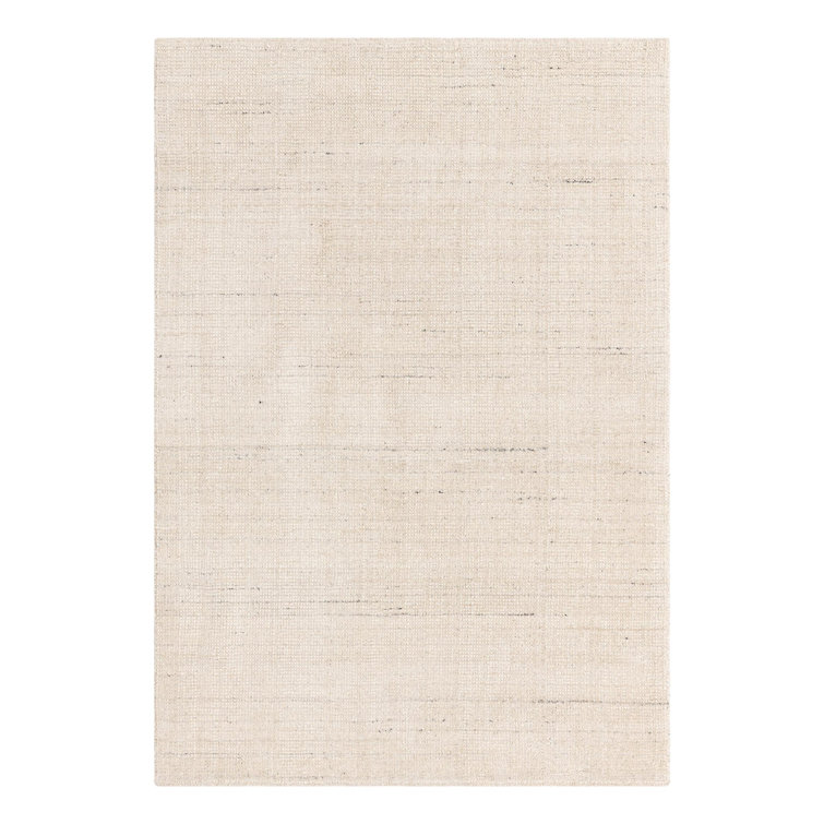 Vanilla Bean Hand-Knotted Wool Area Rug - 4'1" x 6'1"