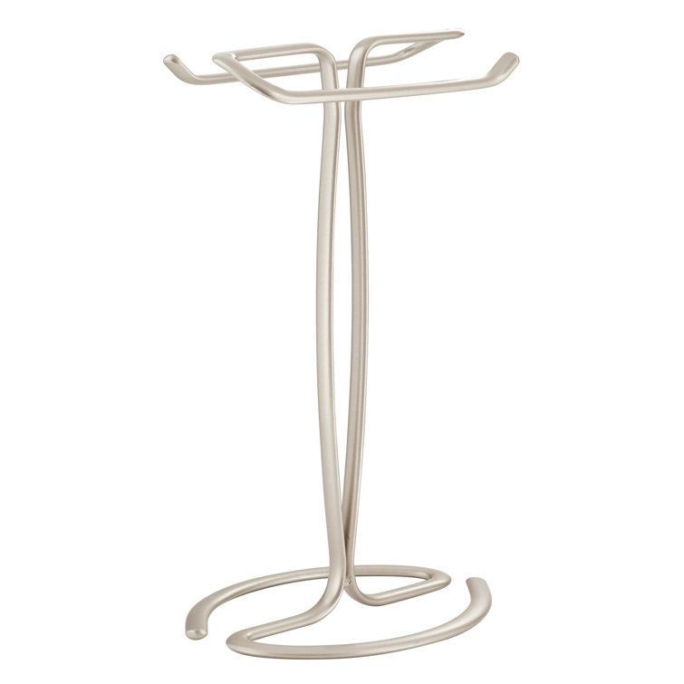 Satin Bronze Freestanding Rectangular Towel Holder