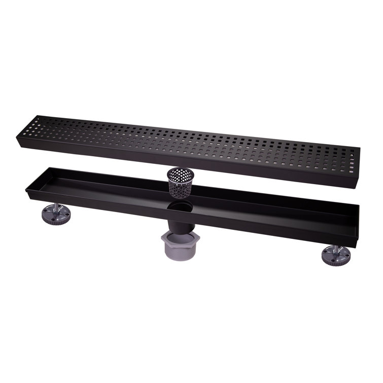 Matte Black Stainless Steel 36" Linear Shower Drain