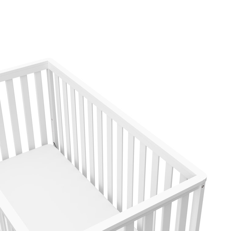 Santa Monica White and Driftwood 5-in-1 Convertible Crib