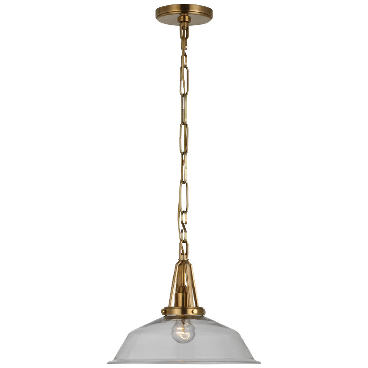 Layton Polished Nickel 11.5" LED Indoor/Outdoor Pendant